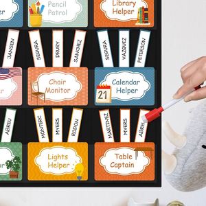 Tablero de Bolsillos para Maestros con 69 Tarjetas, Tablero de Anuncios de Trabajo, Imprescindible para la Oficina y la Escuela - Product Image 5