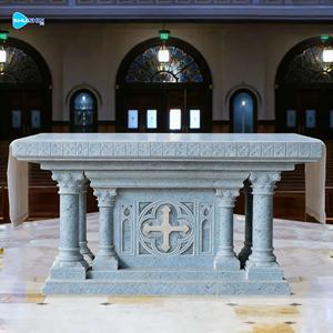 <span class=keywords><strong>Table</strong></span> d'autel en marbre naturel pour église catholique, utilisation en extérieur, design européen, durable - Product Image 3