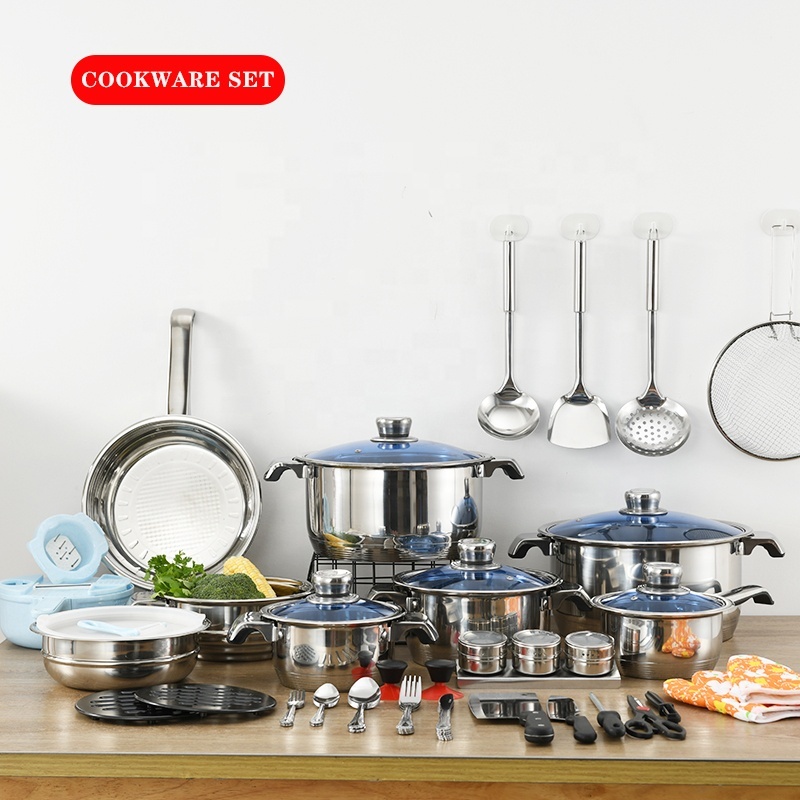 Xinyuan Modern Stainless Steel Pressure Cooker with Glass Lid 100-Piece Cookware Sets Kitchenware · image 2