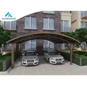 Abri de stationnement pour <span class=keywords><strong>2</strong></span> voitures, protection solaire, cadre en aluminium résistant aux intempéries, poteaux métalliques, abri de <span class=keywords><strong>voiture</strong></span>, approvisionnement direct d'usine - Product Image 2