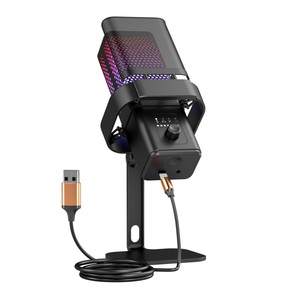Mới Đầy Màu Sắc RGB Trò Chơi Máy Tính Cạnh Tranh Ghi Âm Giọng Nói Ca Hát Phát Sóng Trực Tiếp USB Tụ Điện <span class=keywords><strong>Microphone</strong></span> Máy Tính Để Bàn <span class=keywords><strong>Microphone</strong></span> - Product Image 5