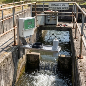Débitmètre à canal ouvert pour boues, eaux usées, eaux industrielles, capteur ultrasonique à pince, personnalisable OEM, haute précision - Product Image 5