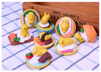 Groothandel Realistische Miniatuur Hars Eigeel 3D Flatback Charms Poppenhuis Eten Kinder Speelhuis Speelgoed Taart Brood Winkel Decoratie
