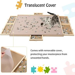 Portatile per adulti e bambini Puzzle gioco <span class=keywords><strong>da</strong></span> <span class=keywords><strong>tavolo</strong></span> <span class=keywords><strong>con</strong></span> 6 cassetti in legno Puzzle <span class=keywords><strong>da</strong></span> <span class=keywords><strong>tavolo</strong></span> - Product Image 6