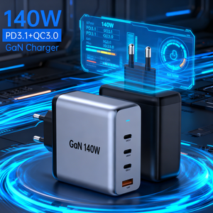 Tommox Wholesale 140W 100W Multi Port <strong>Charger</strong> Type C <strong>Charger</strong> Fast Charging For 100w Usb C Fast <strong>Charger</strong> MacBook Ipad Tablet - Product Image 1