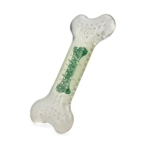 Rindfleisch/Speck/Huhn/Milch/Minze Geschmack weich TPR Dog Bone Chew Toy Hundes piel Play Bite Resistant Puppy Pet Toy Zubehör