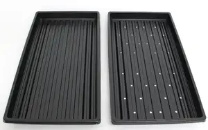 Flat Plastic Potting Seedling Tray Microgreen Trays For Farm Seed Tray