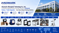 Impresora de Inyección de Tinta Térmica CIJ Industrial en Línea Aisomark para Botellas de Plástico, Línea de Producción de Metal, Soporte Flexible, Automática