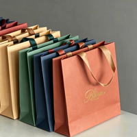 Sac en papier blanc haut de gamme recyclable pour emballage commercial, sac à main, faux cils, marque personnalisée Idecir, impression sérigraphique