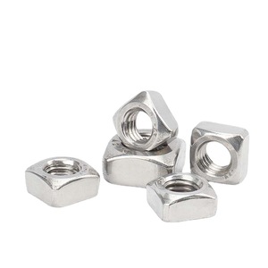 304 Stainless Steel Square Nuts M3 M4 M5 M6 M8 M10 M12 Metric External Hex Drive - Product Image 2