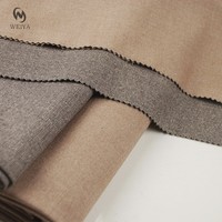 Tissu de costume en tricot brossé extensible, teint en fil, de haute qualité, en gros, prêt-à-porter italien, pour veste, manteau et pantalon pour femme