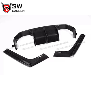 Carbon Fiber V-orsteiner Style Rear Diffuser for BMW F80 M3 <strong>F82</strong> F83 M4 Upgrade Rear Bumper Lip Splitter <strong>Spoiler</strong> Cover Trim - Product Image 4