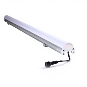 Tube de garde-corps W55mm*H45mm, blanc laiteux, IP68, en PVC, projecteurs LED RGB à pixels pour façades de bâtiments, éclairage extérieur, ponts - Product Image 6