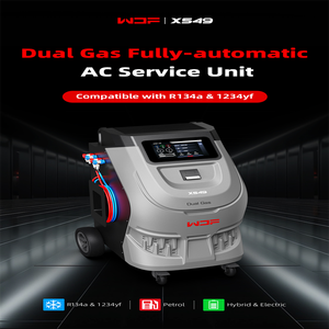 เครื่องบริการแอร์อัตโนมัติแบบแก๊สคู่ Xtester-X549 พร้อมเครื่องเติมแก๊สแอร์รถยนต์ รุ่น 1234A และเครื่องกู้คืนน้ำยาแอร์ รุ่น 009 - Product Image 3