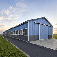 Solutions clés en main pour fermes avicoles à structure métallique intelligente, hangar de poulailler préfabriqué automatisé, systèmes intégrés d'élevage de poulets de chair