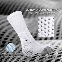 Nouvelles chaussettes de sport respirantes, à séchage rapide, anti-odeur, antidérapantes, à compression, chaussettes de basket-ball personnalisées en 3D