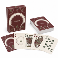 Cartes à Jouer Promotionnelles Personnalisées pour l'Engagement des Clients des Restaurants Français - Cartes de Jeu Recyclables Double Face avec Emballage Inclus