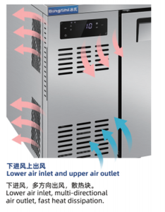 Ticari Paslanmaz Çelik Soğutmalı/Donduruculu Hazırlık Masası Büyük Kapasiteli Verimli Soğutma Ticari Mutfaklar İçin - Product Image 5