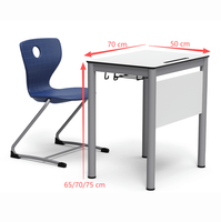 Fabricant de mobilier scolaire commercial, pupitre de classe avec chaise