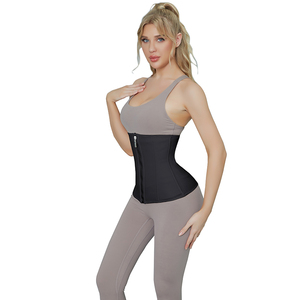 Ann <span class=keywords><strong>Chery</strong></span> Corset à fermeture éclair Entraîneur de taille en néoprène Plus Size Bustier Girdle 3 Hooks Waist Training Belt - Product Image 6