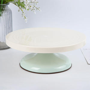 Outil de cuisson rond en plastique table tournante de gâteau table de montage lumière et stable plaque tournante moule à gâteau outils de cuisson de gâteau - Product Image 3