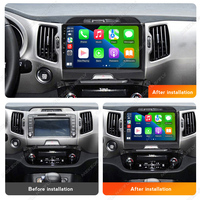 Autoradio MEKEDE 4 cœurs multimédia de voiture 2 + 32GB Car-play Android Auto GPS Navigation pour KIA Sportage 2010-2016
