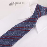 Cravate en viscose rayée bleu bordeaux pour homme, idéale pour les cérémonies – Fabrication professionnelle