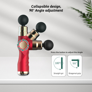 Mini pistola de masaje, relajación de cuerpo completo, Motor sin escobillas, vibración de calefacción, compresa caliente plegable, relajación profunda muscular más nueva - Product Image 2