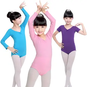 秋冬儿童舞蹈服装纯棉拉丁训练套装长袖体操芭蕾舞身体连衣裙LG254