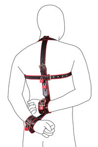 Tali pengekang bahu pergelangan tangan dapat dikunci Set pengekang BDSM dengan tali untuk perlengkapan Bondage tubuh permainan menggoda pria - Product Image 2