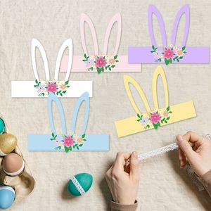 Nouveau chapeau d'oreille de lapin de Pâques, décoration, accessoire photo, fournitures de fête en papier - Product Image 1