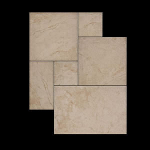 Piastrelle in Gres Porcellanato Effetto Calcare Beige 400x400mm, Taglio Incrociato Misto con Superficie Opaca, per Esterni, Hall e Centri Commerciali - Product Image 6