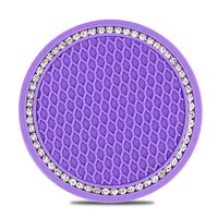 7cm rutsch feste Auto-Wasserbecher-Pad Diamant-Strass-Gummi matte für Flaschen halter Untersetzer Anti-Rutsch-Getränke halter