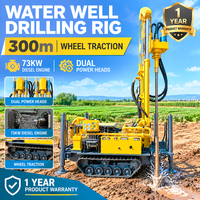 Foreuse de puits d'eau CE montée sur camion, profondeur 300m, pour forage de puits profonds