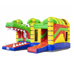 Maison <span class=keywords><strong>de</strong></span> saut château commercial pour enfants trampoline jeux pour fête multi-jeux <span class=keywords><strong>jungle</strong></span> Crocodile château gonflable - Product Image 1