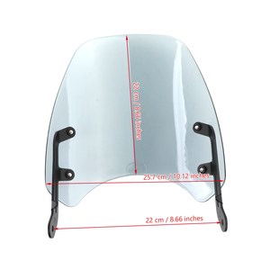 Parabrisas de motor de plástico ABS para <span class=keywords><strong>Triumph</strong></span> Bonneville T100 <span class=keywords><strong>T120</strong></span> con soporte de aluminio - Product Image 4