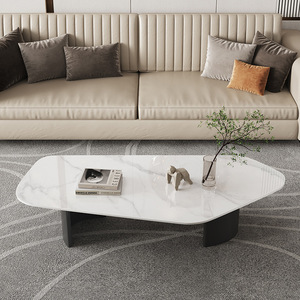 โต๊ะกาแฟหรูหรา โต๊ะข้างโซฟา รูปทรงแปลกตา โต๊ะกลางสำหรับบ้านสมัยใหม่ เฟอร์นิเจอร์ล็อบบี้โรงแรม - Product Image 3