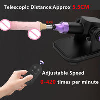 Machine sexuelle automatique, gros godemichet, machine d'amour, pistolet de masturbation, pour couple et hommes, vitesse réglable, silicone ABS, étanche 21
