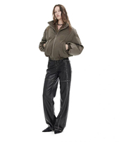 Blouson d'aviateur personnalisé OEM pour femmes Blouson d'hiver de haute qualité en coton Le manteau en coton est un blouson d'aviateur léger