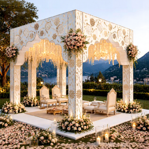 งานแต่งงานกลางแจ้งสไตล์ jharokha mandap สำหรับธีมงานแต่งงานปลายทางฟิวชั่นศาลาแต่งงาน /mandap สำหรับดัลลัส - Product Image 1