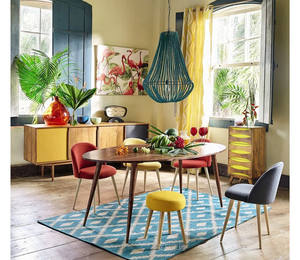 Studio funzione casa ufficio moda <span class=keywords><strong>bianco</strong></span> dorato gambe blu tessuto velluto cuscino soggiorno sedie da pranzo da cucina impilabili - Product Image 3