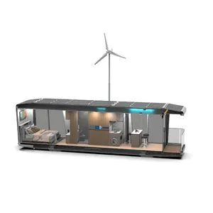 2024 Hoge Kwaliteit Groene Energie Huis Strand Villa Mobiele Prefab Ruimte Capsule Huis Resort Toilet Apple Cabine Restaurant Prefab