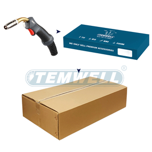 Tête de torche de soudage en cuivre TEMWELL 25AK, ensemble frontal complet pour pistolet MIG/MAG refroidi par air, 250A, cycle de service 60%, fil de 0,6-1,2 mm - Product Image 6