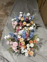 Boule de fleurs artificielles faite à la main, centre de table en soie, arrangement floral pour mariage, maison, événement, fête, décoration