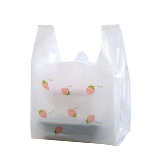 Bolsa de Plástico Transparente de Alta Calidad, Bolsa de Compras Tipo Camiseta, Bolsa Desechable para Llevar Verduras, Frutas y Comida Rápida - Product Image 2