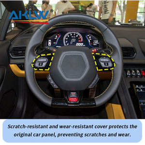 Für 2014-2021 Lamborghini Hurricane 580 True Carbon Fiber Auto Innen zubehör Lenkrad Knopf Dekoration Rahmen - Product Image 6