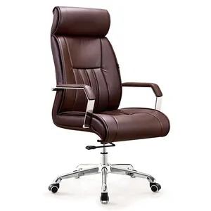 China Factory Wholesale Price High Quality Synthetic Leather Office Chair Swivel Boss Chair