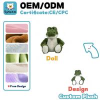 Peluche de crocodile super douce personnalisée avec rembourrage en coton PP, style anime, jouet anti-stress, CPC CE ODM