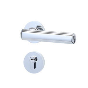 Manija de Puerta Jiehao, Latón Electrochapado en Oro, Ambidiestra, Fácil Instalación, Cerradura para Puerta Interior FT01-15 - Product Image 2