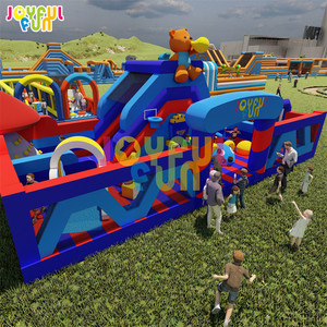 JOYFUL FUN Parco Divertimenti Gonfiabile Commerciale a Tema Orsacchiotto per Bambini, Giochi Gonfiabili per Parchi di Divertimento - Product Image 3